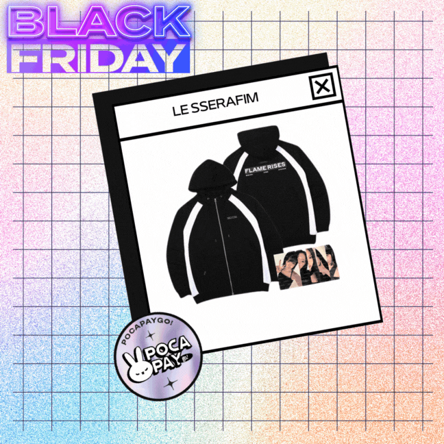 LE SSERAFIM - Zip-Up Hoodie (Black)