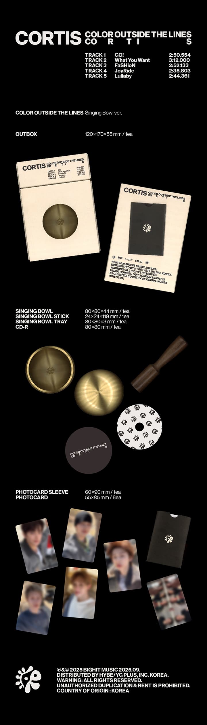 The 1st EP [COLOR OUTSIDE THE LINES] (Singing Bowl ver.) 2