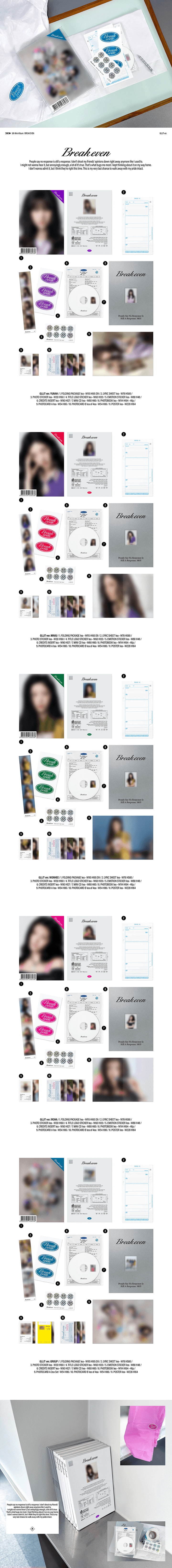 [EARLY-BIRD] 5th Mini Album ‘BREAK EVEN’ (GLLIT ver.) (Set) 3