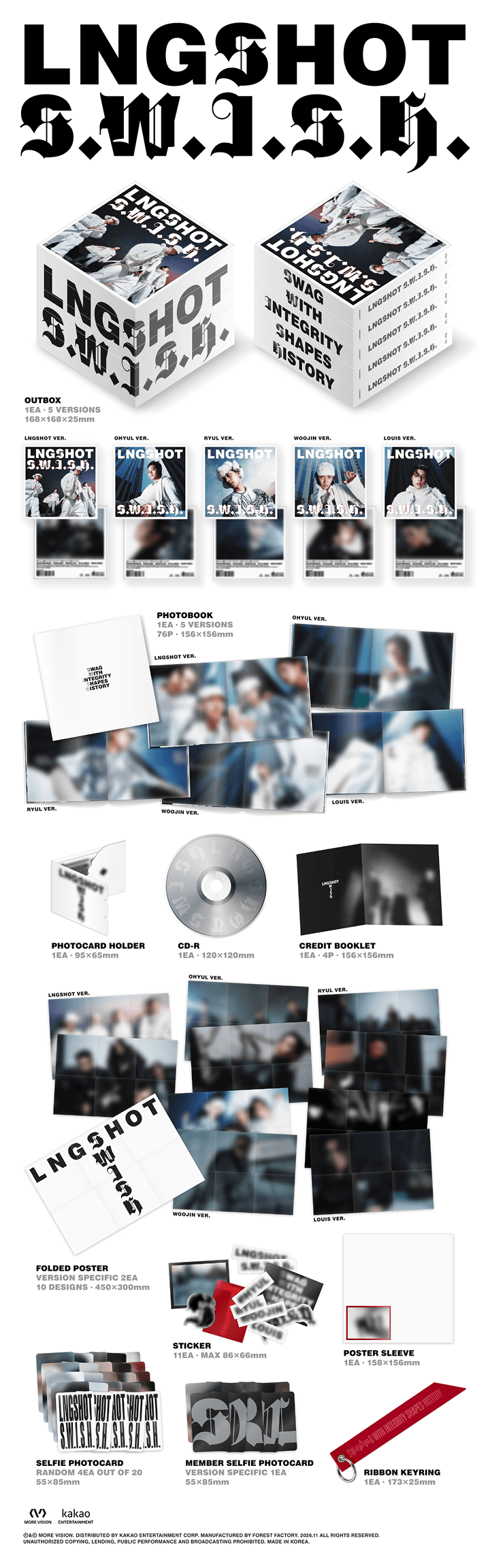 EP ALBUM [S.W.I.S.H.] Standard Ver. (Set) 3