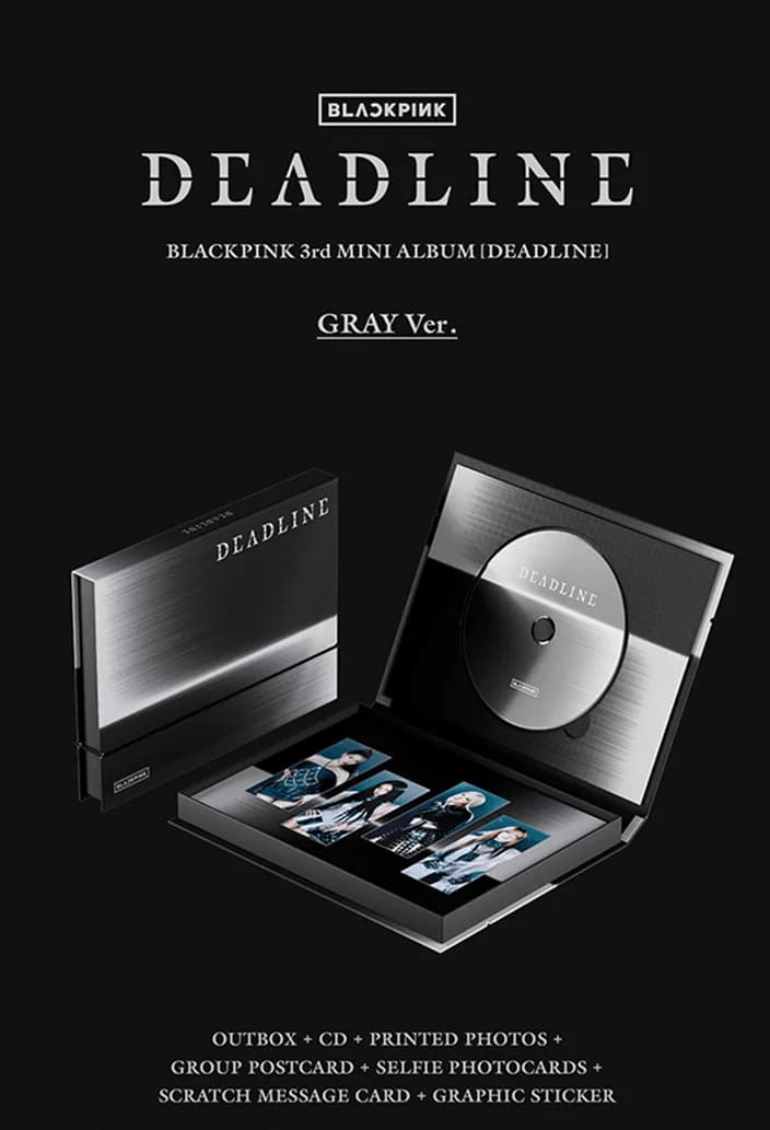 BLACKPINK 3rd MINI ALBUM [DEADLINE] GRAY Ver. 1