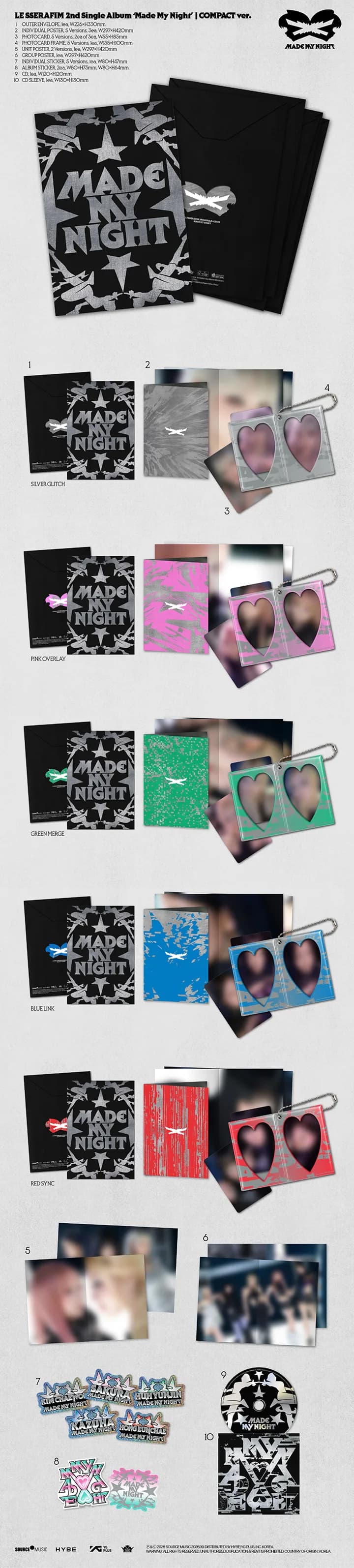 [VIDEO CALL FANSIGN] 2nd Single Album 'Made My Night' (COMPACT ver.) (Set) 4