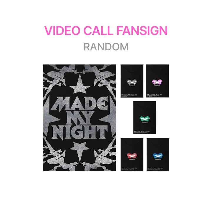 [VIDEO CALL FANSIGN] 2nd Single Album 'Made My Night' (COMPACT ver.) Aleatorio — comprar en POCAPAY GO