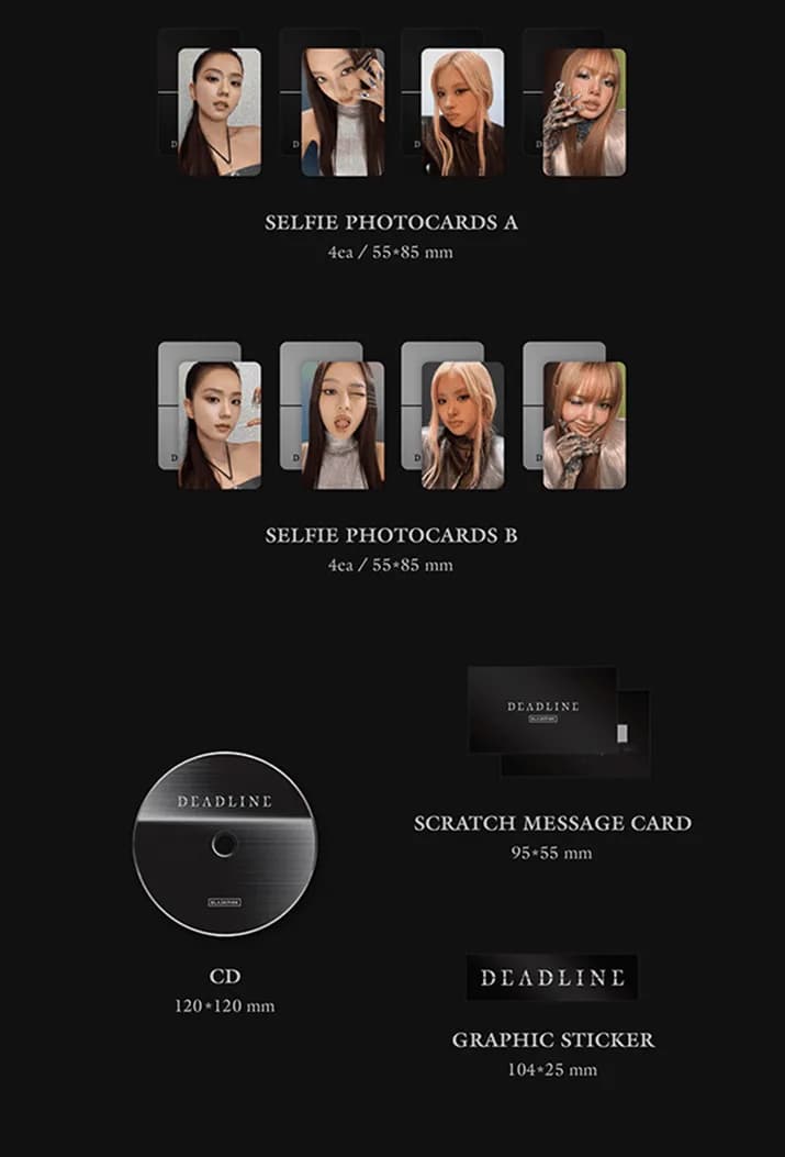 BLACKPINK 3rd MINI ALBUM [DEADLINE] GRAY Ver. 2