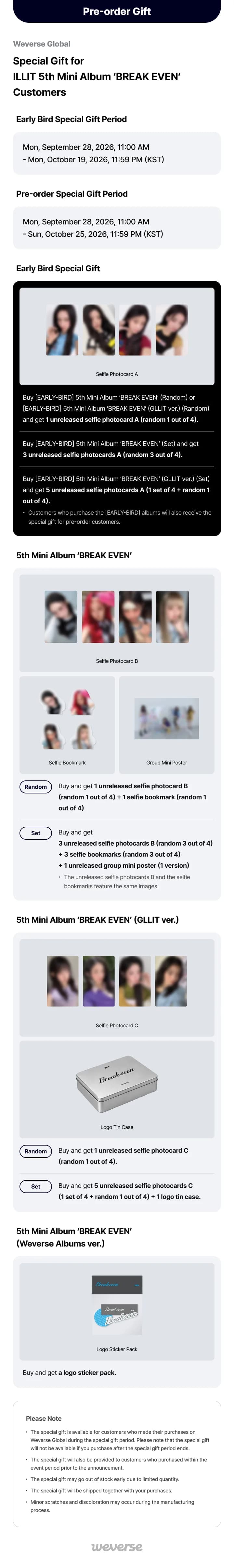 5th Mini Album ‘BREAK EVEN’ (Random) 2