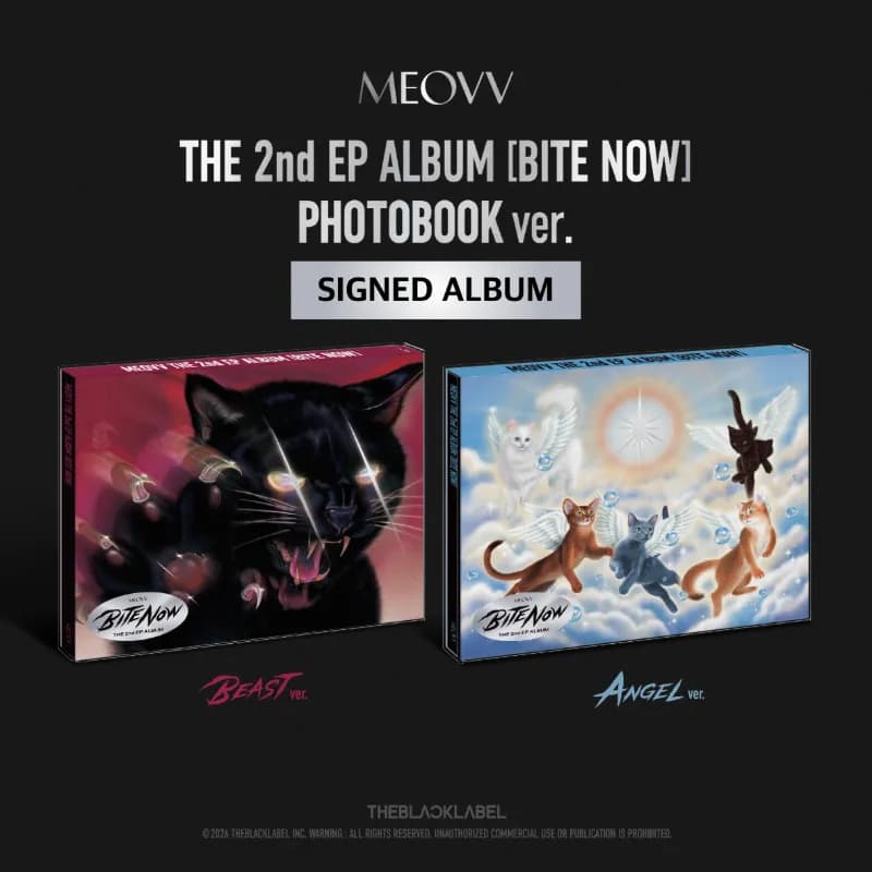 [SIGNED ALBUM] MEOVV THE 2nd EP ALBUM [BITE NOW] PHOTOBOOK ver. [Random]