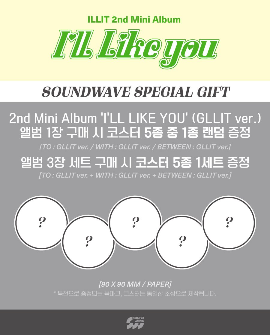 ILLIT I'LL LIKE YOU PHOTOCARDS PREVENTA [ALBUM GLLIT VER.]