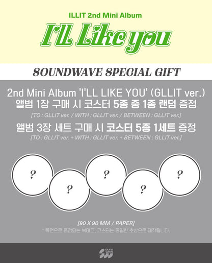 ILLIT I'LL LIKE YOU PHOTOCARDS PREVENTA [ALBUM GLLIT VER.]